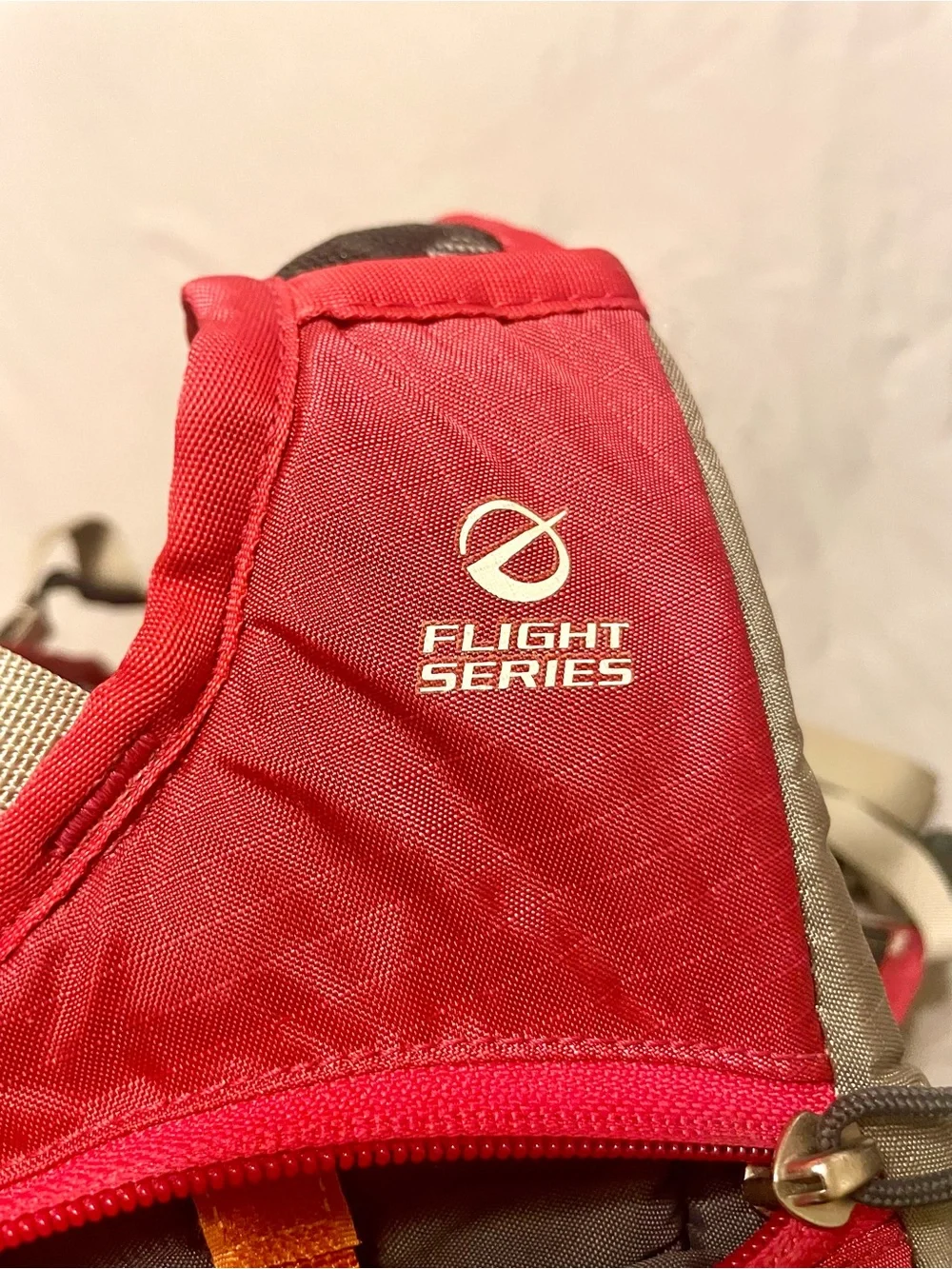 The North Face Red and Tan Hydration Vest Pack